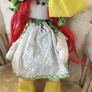 Anastasia Doll with Vibrant Red Hair and Yellow Boots